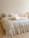 Ivory Ruffle Bedding Set